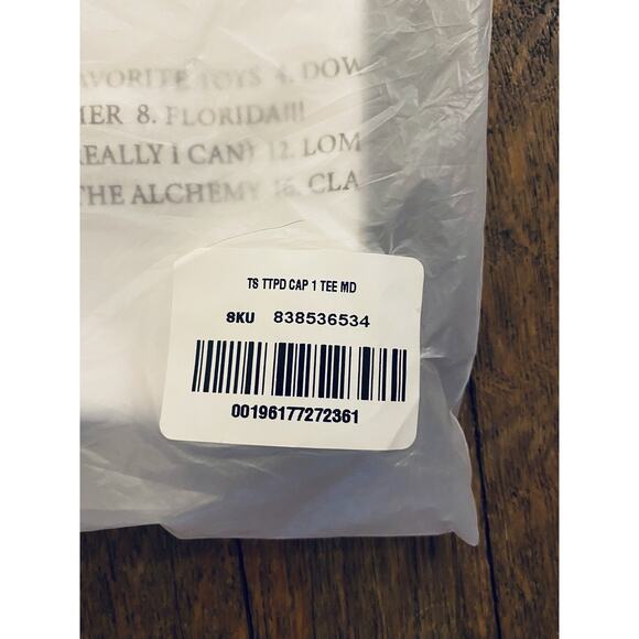 SHIP ASAP Taylor Swift Tortured Poets Department Capital One TTPD T-Shirt MEDIUM - Picture 7 of 7